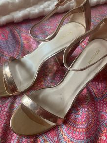 Rose gold sandals