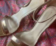 Rose gold sandals