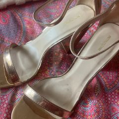 Rose gold sandals