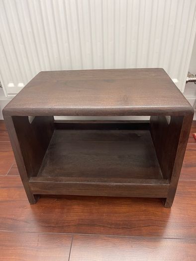 Low wood side table