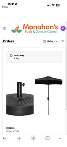 parasol and base