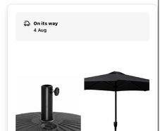 parasol and base
