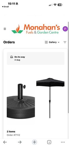parasol and base