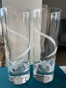 Two Smirnoff Glasses