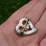 Vintage Sterling Silver 925 Brooch 1"x1" Image 4