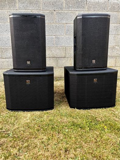 Electro Voice ETX 2 Subs 2 Full Range Audio Speakers