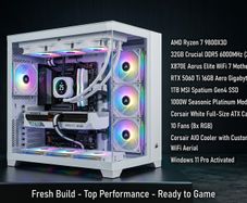 New custom gaming rig 9800x3d 32gb 16gb GPU NVIDIA 1tb 1000w