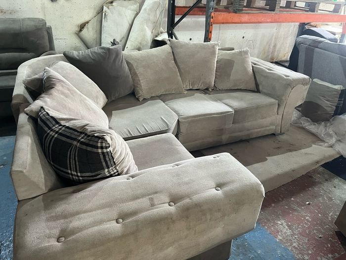 Grey corner Verona sofa couch