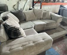 Grey corner Verona sofa couch