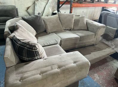 Grey corner Verona sofa couch