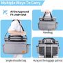 Dog Travel Bag, Airline Approved Pet Tote Organizer with Multi-Function Pockets, Accessories Set Includes Shoulder Strap, 2 Food Storage Containers, 2 Foldable Bowls Image 4