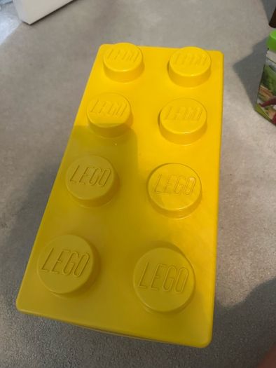 Lego yellow storage box