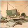 Brand New 4 Piece Garden Lounge Set. The ultimate comfort. Beautiful Sage-green colour metal. Image 2