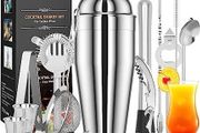 NEW SALE | New Cocktail Making Set, 17 Pieces Cocktail Shaker Set, Professional Cocktail Mixing Set, Cocktail Kit with 750ml Stainless Steel Shaker