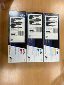 Genuine HP 410A Toner Cartridges - Cyan Magenta Yellow - New Sealed