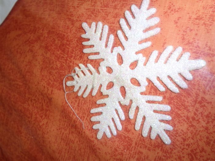 Tinseled Snowflake Decoration for Sale