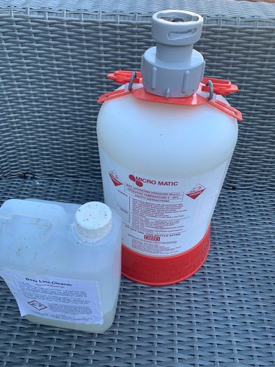 Tap cleaning bottle and Couplers
