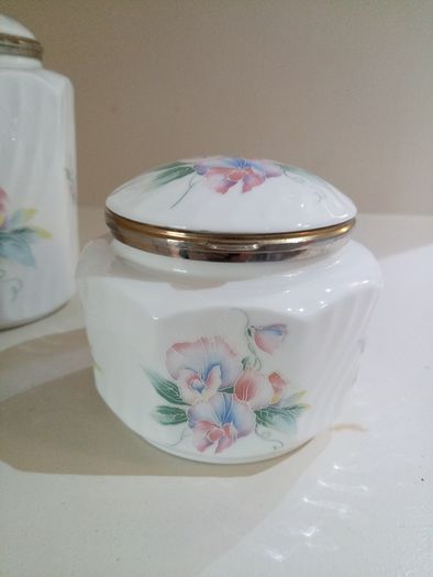 Aynsley "Little Sweetheart" Bone China Storage Jars