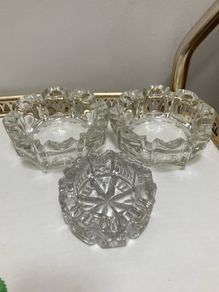 Crystal ashtrays