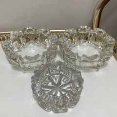 Crystal ashtrays