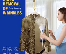 Clothes Steamer, Garment Steamer for Wrinkle Removal, Upgraded 400ml Water Tank, 3rd Generation Panel, Handheld Steamer Clothing for Home, Office & Travel