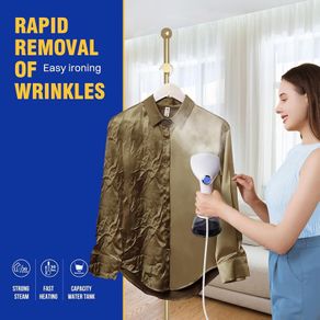 Clothes Steamer, Garment Steamer for Wrinkle Removal, Upgraded 400ml Water Tank, 3rd Generation Panel, Handheld Steamer Clothing for Home, Office & Travel