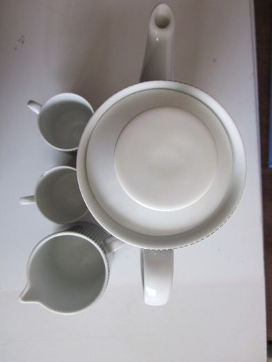 Rosenthal Porcelain Coffee Pot+Jug Onyx Design 1960s