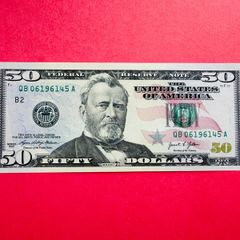 United States  (usa )   50 Dollars   2021 Ulysses  S Grant Letter (  B 2 )   NEW  YORK   ( Uncirculated ) .