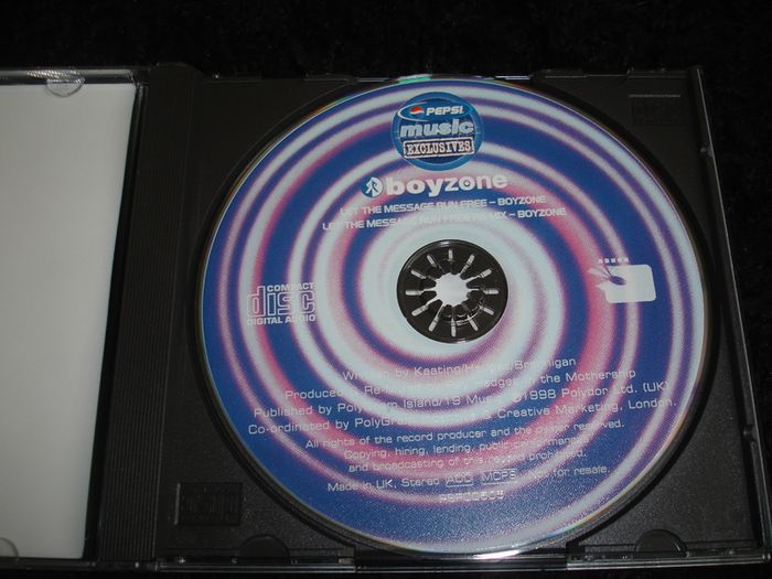Boyzone - Let The Message Run Free 2 Track Promo