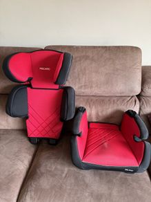 Recaro Milano Group 2/3 Car Booster Seat Red/Black, Detachable Backrest