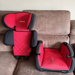 Recaro Milano Group 2/3 Car Booster Seat Red/Black, Detachable Backrest