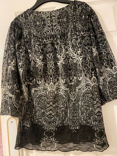 Black Lacy Per Una Top