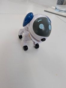 Paw Patrol Robo-Dog Mission 2" Action Figure Robot White Dog Spin Master Rare