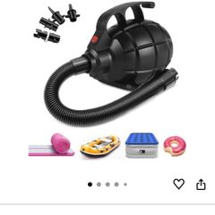 Electric Air Pump for Inflatable Pool Toys - High Power Quick-Fill Air Mattress Inflator Deflator Pump for Pool Float Raft Gymnastics Track Mat, Portable Air Pump 4 Nozzles AC 220-240V (