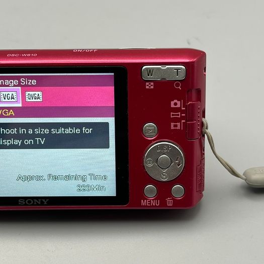 Sony DSC-W610 14.1MP Digital Camera Pink - Boxed - Full Kit