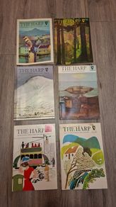 Vintage 1970's The Harp Magazine's x6