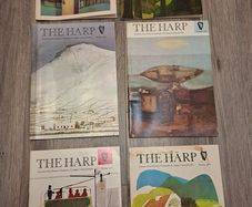 Vintage 1970's The Harp Magazine's x6