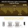 Led Fairy Lights, 49ft 528leds Christmas Tree Lights Plug in, 11 Modes/Remote/Timer IP44 Waterproof String Lights for Indoor Outdoor Garden Balcony Party Windows Garland Door Wall (32ft 352leds) Image 3