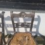 vintage ebony dining chairs Image 6