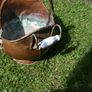 Antique copper flower pot Image 4