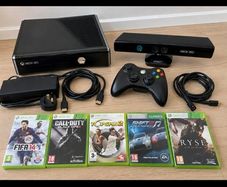 Xbox 360 Console Bundle + Kinect + 5 Games