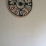 Large Rustic Wooden Numerical Round Wall Clock 60cm Image 2