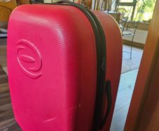 Hardshell suitcase in pink