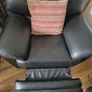 2 x Leather Reclining Armchairs Image 7