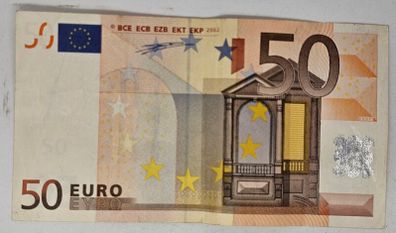 Ireland 2002 T Series 50 Euro Banknote