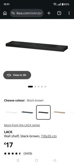 2 shelves Lack