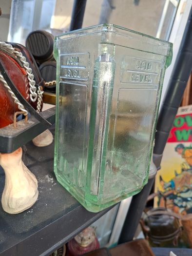 2 Beautiful Antique Acid Battery Glass, Postage Available or Collection,