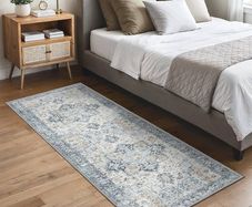 Rug Living Room 80x200cm, Vintage Runner Rug for Hallway, Washable Bedside Rug, Boho Anti Slip Floor Carpets Mat, Long Runner Rug, Length Stair Mats, Entrance, Corridor,