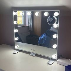 Vanity mirror and desk