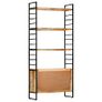 4-Tier Bookcase 80x30x180 cm Rough Mango Wood Image 5